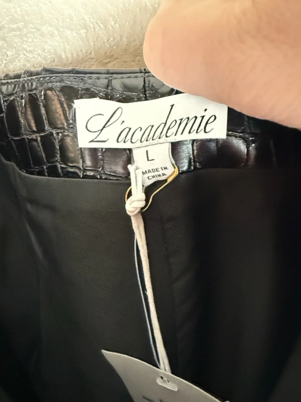 L’academie Alisson Midi Skirt in Black - Picture 5 of 8